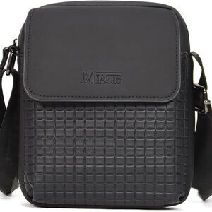 Elegant Unisex Small Crossbody Bag - Waterproof PU Leather Messenger Style